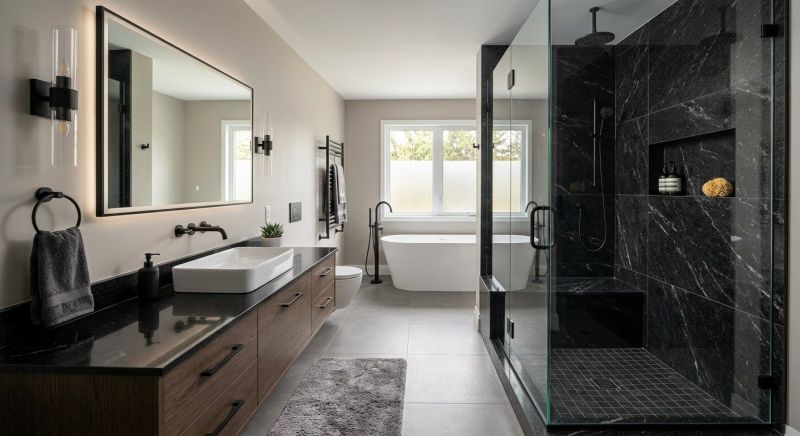 Granite Shower Installation in Denver, NC
